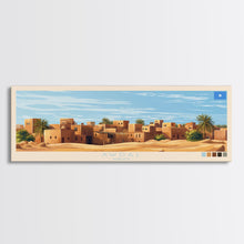 Carregar imagem no visualizador da galeria, Awdal, Somalia Panoramic Travel Poster Canvas Print, Awdal, Somalia Painting, Somalia Art, Awdal Panoramic Travel Art, Travel Painting