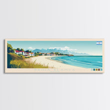 Carregar imagem no visualizador da galeria, Bahia Blanca, Argentina Panoramic Travel Poster Canvas Print, Bahia Blanca, Argentina Painting, Argentina Art, Bahia Blanca Travel Art, Guest Room Painting