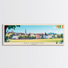 Carregar imagem no visualizador da galeria, Ballymena, Ireland Travel Poster Panoramic Canvas Print, Ballymena, Ireland Painting, Ireland Art, Ballymena Travel Art, Guest Room Painting