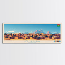 Load image into Gallery viewer, Banfora, Burkina Faso Panoramic Travel Poster Canvas Print, Banfora, Burkina Faso Painting, Burkina Faso Art, Banfora Travel Art, Guest Room Painting