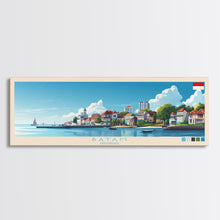 Load image into Gallery viewer, Batam, Indonesia Panoramic Travel Poster Canvas Print, Batam, Indonesia Painting, Indonesia Art, Batam Travel Art, Guest Room Painting
