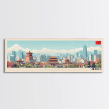 Load image into Gallery viewer, Beijing, China Panoramic Travel Poster Canvas Print, Beijing, China Painting, China Art, Beijing Travel Art, Guest Room Painting