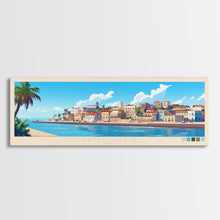 Load image into Gallery viewer, Benguela, Angola Panoramic Travel Poster Canvas Print, Benguela, Angola Painting, Angola Art, Benguela Panoramic Travel Art, Travel Painting