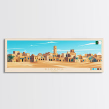 Load image into Gallery viewer, Biskra, Algeria Panoramic Travel Poster Canvas Print, Biskra, Algeria Painting, Algeria Art, Biskra Travel Art, Guest Room Painting