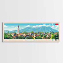 Load image into Gallery viewer, Bogor, Indonesia Panoramic Travel Poster Canvas Print, Bogor, Indonesia Painting, Indonesia Art, Bogor Travel Art, Living Room Painting