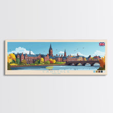 Carregar imagem no visualizador da galeria, Carlisle, England Travel Poster Panoramic Canvas Print, Carlisle, England Painting, England Art, Carlisle Travel Art, Guest Room Painting