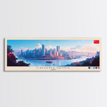 Load image into Gallery viewer, Chongqing, China Panoramic Travel Poster Canvas Print, Chongqing, China Painting, China Art, Chongqing Travel Art, Guest Room Painting