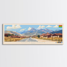 Cargar imagen en el visor de la galería, Colcapirhua, Bolivia Travel Poster Panoramic Canvas Print, Colcapirhua, Bolivia Painting, Bolivia Art, Colcapirhua Travel Art, Guest Room Painting
