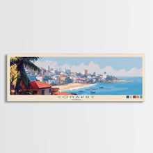 Cargar imagen en el visor de la galería, Conakry, Guinea Panoramic Travel Poster Canvas Print, Conakry, Guinea Painting, Guinea Art, Conakry Travel Art, Guest Room Painting