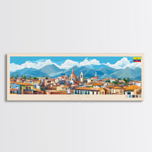 Load image into Gallery viewer, Cuenca, Ecuador Panoramic Travel Poster Canvas Print, Cuenca, Ecuador Painting, Ecuador Art, Cuenca Travel Art, Guest Room Painting