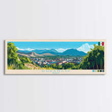 Load image into Gallery viewer, Durham, England Panoramic Travel Poster Canvas Print, Durham, England Painting, England Art, Durham Panoramic Travel Art, Travel Painting