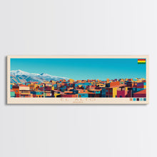 Load image into Gallery viewer, El Alto, Bolivia Panoramic Travel Poster Canvas Print, El Alto, Bolivia Painting, Bolivia Art, El Alto Panoramic Travel Art, Travel Painting