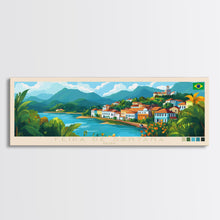Carregar imagem no visualizador da galeria, Feira de Santana, Brazil Panoramic Travel Poster Canvas Print, Feira de Santana, Brazil Painting, Brazil Art, Feira de Santana Travel Art, Living Room Painting