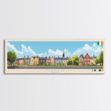 Load image into Gallery viewer, Navan, Ireland Travel Poster Panoramic Canvas Print, Navan, Ireland Painting, Ireland Art, Navan Travel Art, Guest Room Painting