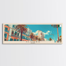 Carregar imagem no visualizador da galeria, Algiers, Algeria Panoramic Canvas Print, Algiers, Algeria Painting, Algeria Art, Algiers Travel Poster, Travel Art, Guest Room Painting
