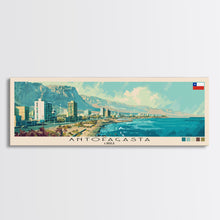 Load image into Gallery viewer, Antofagasta, Chile Panoramic Canvas Print, Antofagasta, Chile Painting, Chile Art, Antofagasta Travel Poster, Travel Art, Housewarming Gift