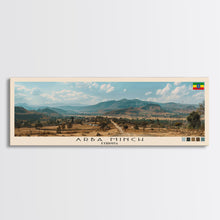 Load image into Gallery viewer, Arba Minch, Ethiopia Panoramic Canvas Print, Arba Minch, Ethiopia Painting, Ethiopia Art, Arba Minch Travel Poster, Travel Art, Housewarming Gift
