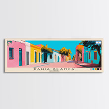 Carregar imagem no visualizador da galeria, Bahia Blanca, Argentina Panoramic Canvas Print, Bahia Blanca, Argentina Painting, Argentina Art, Bahia Blanca Travel Poster, Travel Art, Guest Room Painting