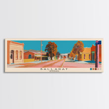 Load image into Gallery viewer, Ballarat, Australia Panoramic Canvas Print, Ballarat, Australia Painting, Australia Art, Ballarat Travel Poster, Travel Art, Housewarming Gift