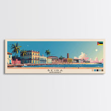 Load image into Gallery viewer, Beira, Mozambique Panoramic Canvas Print, Beira, Mozambique Painting, Mozambique Art, Beira Travel Poster, Travel Art, Guest Room Painting