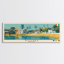 Load image into Gallery viewer, Bouake, Ivory Coast Panoramic Canvas Print, Bouake, Ivory Coast Painting, Ivory Coast Art, Bouake Travel Poster, Travel Art, Guest Room Painting
