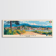 Carregar imagem no visualizador da galeria, Bujumbura, Burundi Panoramic Canvas Print, Bujumbura, Burundi Painting, Burundi Art, Bujumbura Travel Poster, Travel Art, Vacation Gift