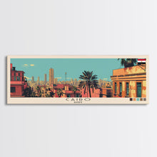 Carregar imagem no visualizador da galeria, Cairo, Egypt Panoramic Canvas Print, Cairo, Egypt Painting, Egypt Art, Cairo Travel Poster, Travel Art, Housewarming Gift