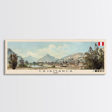 Carregar imagem no visualizador da galeria, Cajamarca, Peru Panoramic Canvas Print, Cajamarca, Peru Painting, Peru Art, Cajamarca Travel Poster, Travel Art, Guest Room Painting