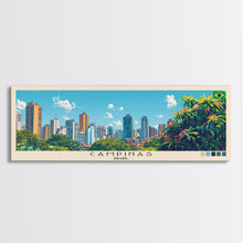 Carregar imagem no visualizador da galeria, Campinas, Brazil Panoramic Canvas Print, Campinas, Brazil Painting, Brazil Art, Campinas Travel Poster, Travel Art, Housewarming Gift