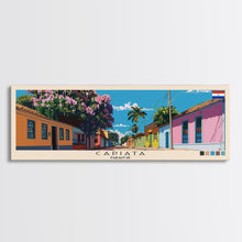 Carregar imagem no visualizador da galeria, Capiata, Paraguay Panoramic Canvas Print, Capiata, Paraguay Painting, Paraguay Art, Capiata Travel Poster, Travel Art, Guest Room Painting