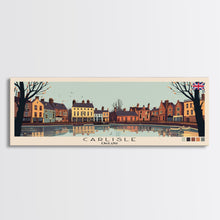 Carregar imagem no visualizador da galeria, Carlisle, England Panoramic Canvas Print, Carlisle, England Painting, England Art, Carlisle Travel Poster, Travel Art, Vacation Gift