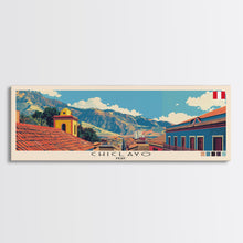 Cargar imagen en el visor de la galería, Chiclayo, Peru Panoramic Canvas Print, Chiclayo, Peru Painting, Peru Art, Chiclayo Travel Poster, Travel Art, Guest Room Painting