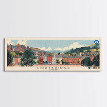 Cargar imagen en el visor de la galería, Coatbridge, Scotland Panoramic Canvas Print, Coatbridge, Scotland Painting, Scotland Art, Coatbridge Travel Poster, Travel Art, Guest Room Painting