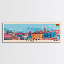 Load image into Gallery viewer, Cobija, Bolivia Panoramic Canvas Print, Cobija, Bolivia Painting, Bolivia Art, Cobija Travel Poster, Travel Art, Vacation Gift
