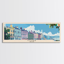 Cargar imagen en el visor de la galería, Cork, Ireland Panoramic Canvas Print, Cork, Ireland Painting, Ireland Art, Cork Travel Poster, Travel Art, Guest Room Painting