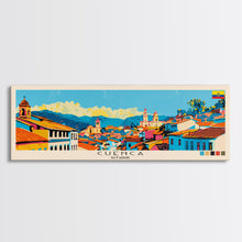 Load image into Gallery viewer, Cuenca, Ecuador Panoramic Canvas Print, Cuenca, Ecuador Painting, Ecuador Art, Cuenca Travel Poster, Travel Art, Guest Room Painting