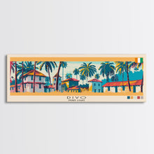 Load image into Gallery viewer, Divo, Ivory Coast Panoramic Canvas Print, Divo, Ivory Coast Painting, Ivory Coast Art, Divo Travel Poster, Travel Art, Living Room Painting