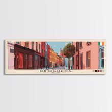 Load image into Gallery viewer, Drogheda, Ireland Panoramic Canvas Print, Drogheda, Ireland Painting, Ireland Art, Drogheda Travel Poster, Travel Art, Living Room Painting