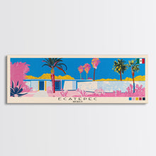 Load image into Gallery viewer, Ecatepec, Mexico Panoramic Canvas Print, Ecatepec, Mexico Painting, Mexico Art, Ecatepec Travel Poster, Travel Art, Guest Room Painting