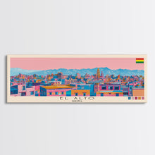 Load image into Gallery viewer, El Alto, Bolivia Panoramic Canvas Print, El Alto, Bolivia Painting, Bolivia Art, El Alto Travel Poster, Travel Art, Housewarming Gift