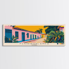Carregar imagem no visualizador da galeria, Floridablanca, Colombia Panoramic Canvas Print, Floridablanca, Colombia Painting, Colombia Art, Floridablanca Travel Poster, Travel Art, Housewarming Gift