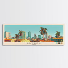 Load image into Gallery viewer, Luanda, Angola Panoramic Canvas Print, Luanda, Angola Painting, Angola Art, Luanda Travel Poster, Travel Art, Vacation Gift
