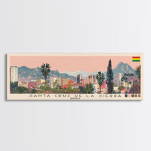 Carregar imagem no visualizador da galeria, Santa Cruz de la Sierra, Bolivia Panoramic Canvas Print, Santa Cruz de la Sierra, Bolivia Painting, Bolivia Art, Santa Cruz de la Sierra Travel Poster, Travel Art, Housewarming Gift