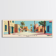 Carregar imagem no visualizador da galeria, al-Mansura, Egypt Panoramic Canvas Print, al-Mansura, Egypt Painting, Egypt Art, al-Mansura Travel Poster, Travel Art, Vacation Gift