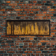 Carregar imagem no visualizador da galeria, Forest On Fire, Yellow Flames Wall Decor, Extra Large Wall Art, Wall Decor, Framed Canvas Print, Panoramic, Wall Art, Canvas Print