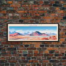 Load image into Gallery viewer, Death Valley National Park, Panoramic California Travel Art, National Park Print, Minimalist Travel Art, Midcentury Modern Style Landscape