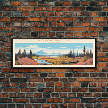 Load image into Gallery viewer, Kobuk Valley National Park, Panoramic Alaska Travel Art, National Park Print, Minimalist Travel Art, Midcentury Modern Style Landscape
