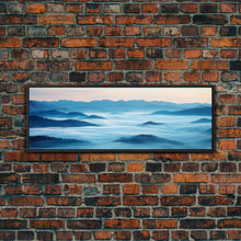 Load image into Gallery viewer, Blue Ridge Mountains Panoramic Wall Art, Bluebridge Mountains National Parkway, Beautiful Cabin Decor, Boho Photography Wall Art Print