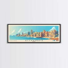 Carregar imagem no visualizador da galeria, Alexandria, Egypt Panoramic Beach Print, Vacation Gift, Egypt Wall Art, Beach Painting, Beach Decor, Beach Painting