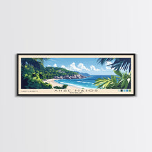 Load image into Gallery viewer, Anse Major, Seychelles Panoramic Beach Print, Vacation Gift, Seychelles Wall Art, Beach Painting, Beach Decor, Beach Painting
